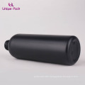 Round Black Matt PE plastic bottle with spray gun 300ml spray bottle